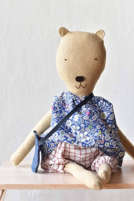 Agatha the bear doll - Liberty Play Set : Bloomers