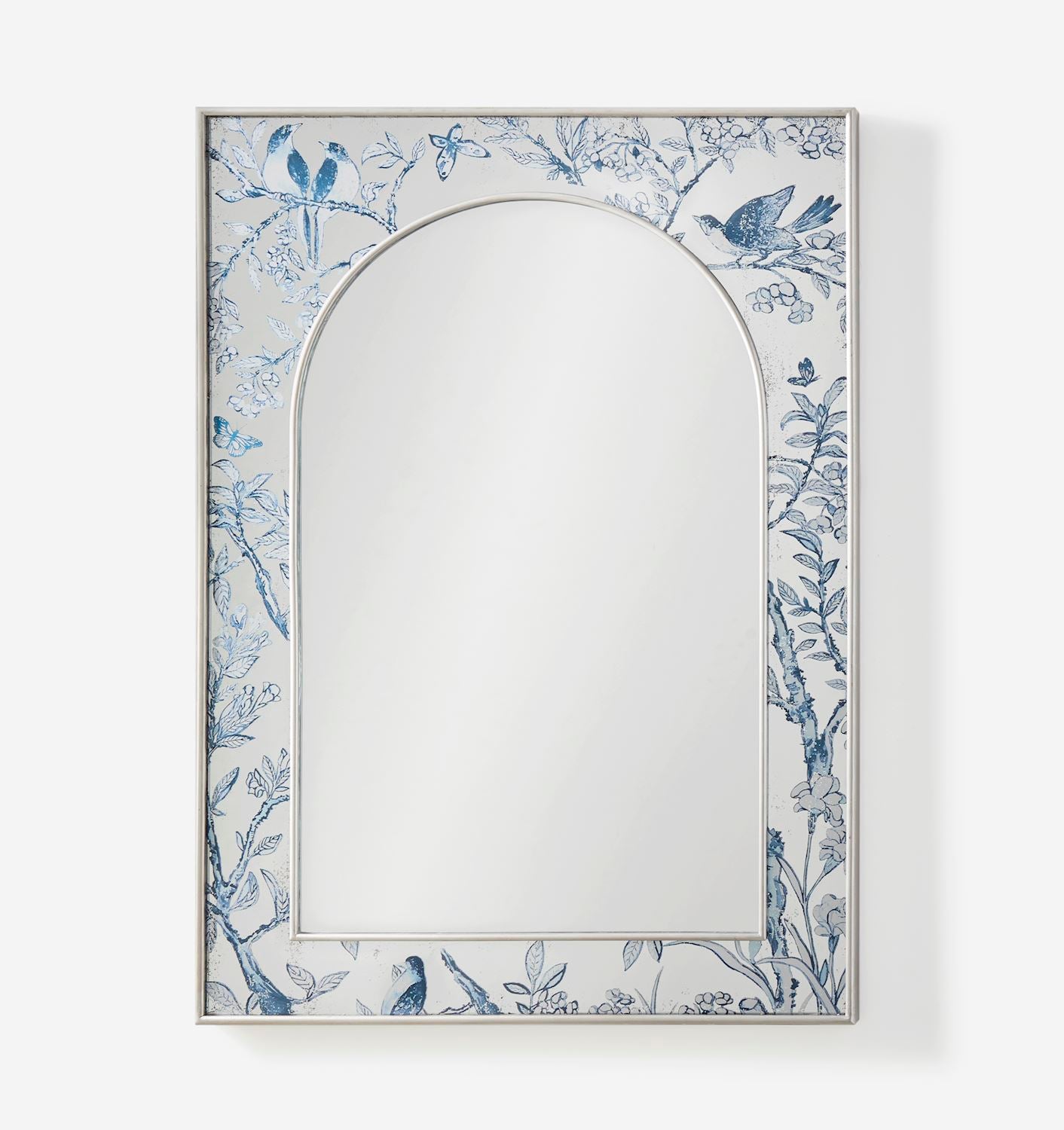 Mirror w/Bird Design Trim