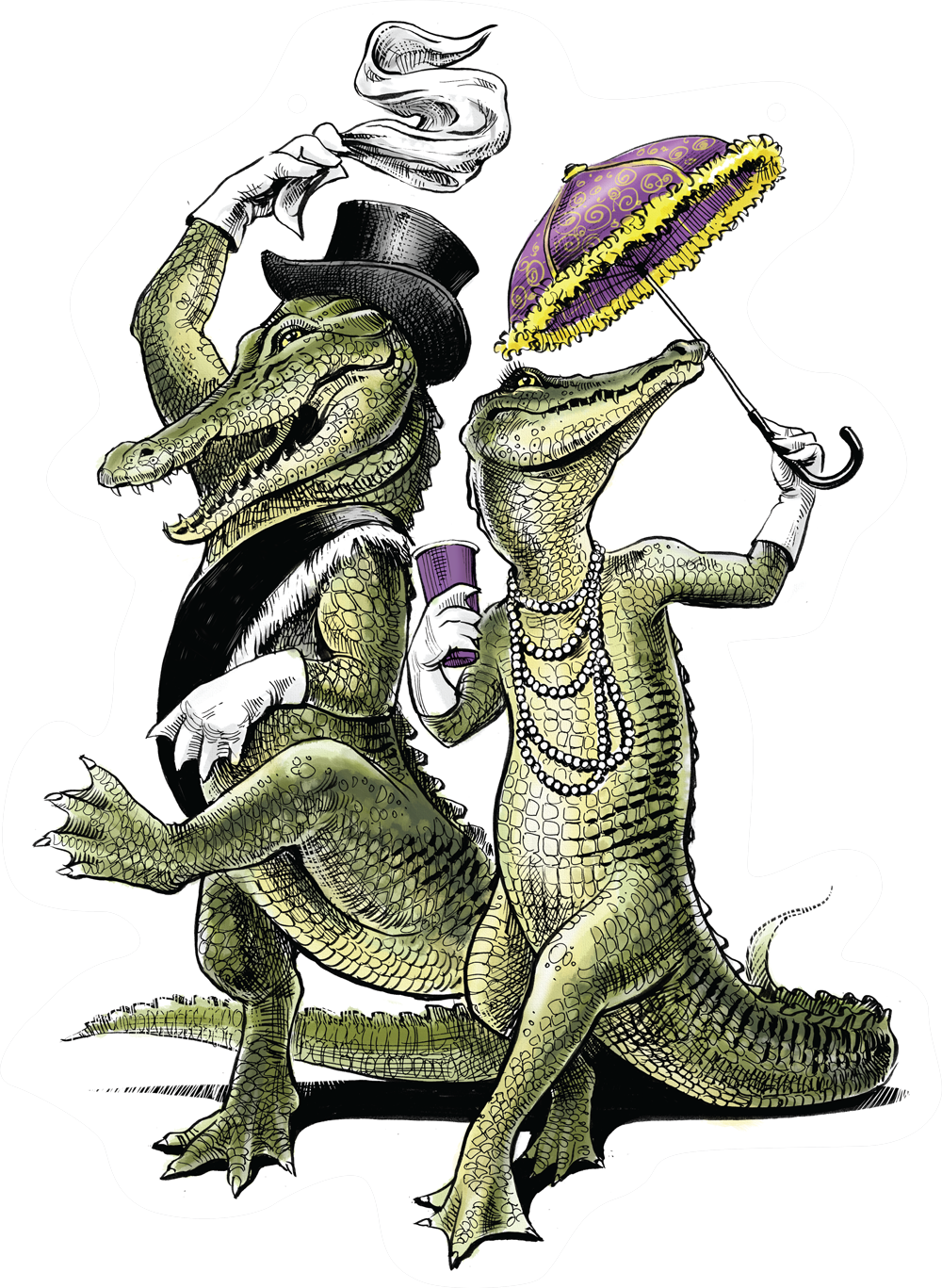 Second Line Carnival Edition Door Sign