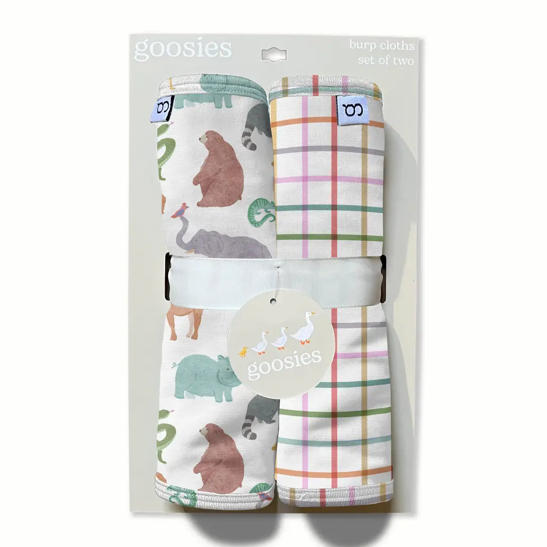 Zoo Crew-Burp Cloth Set