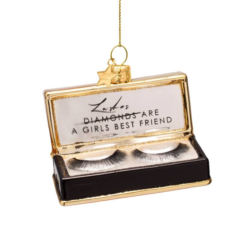 Ornament glass Black Fake Lashes