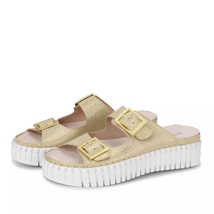 Tulip Adjustable w/ White Sole-Platin