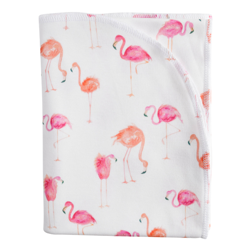 Baby/Kids Organic Blanket - flamingo - STANDARD: Standard (40 x 34 inches)