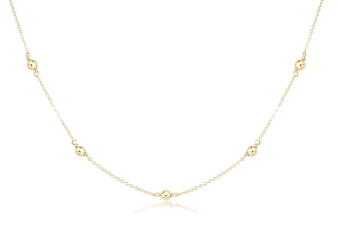 17” Choker Simplicity Chain Gold - Classic 4MM Gold