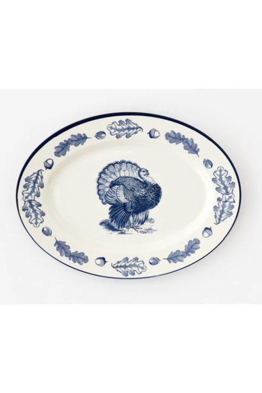Turkey Enamel Oval Platter