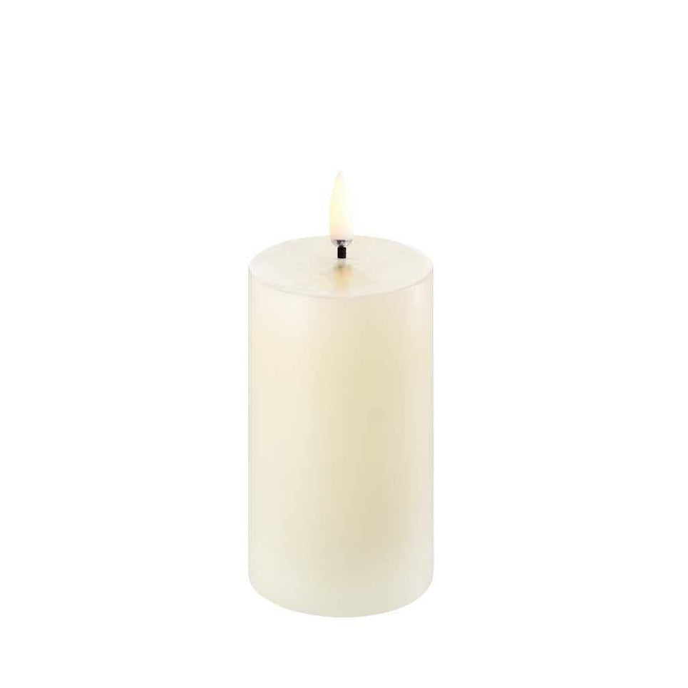 LED Pillar Candle, Ivory, Smooth 3 x 4"