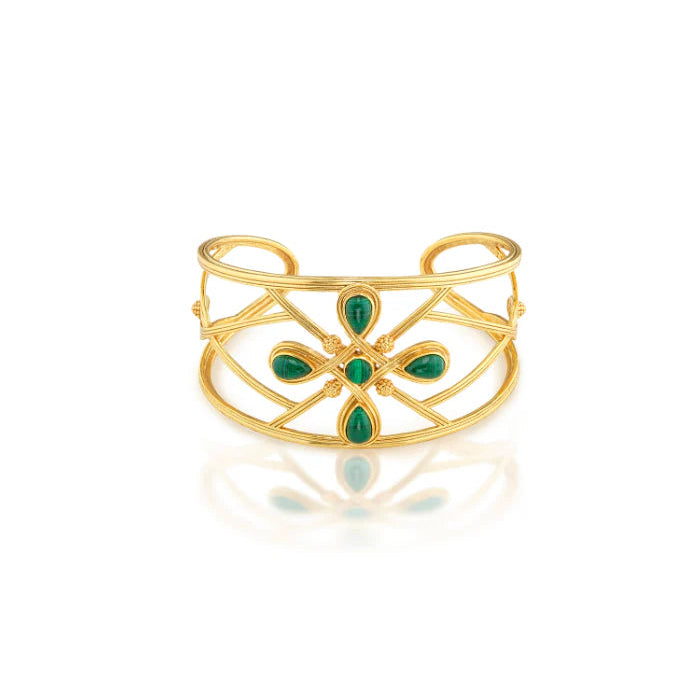 Monique Gem Cuff Malachite