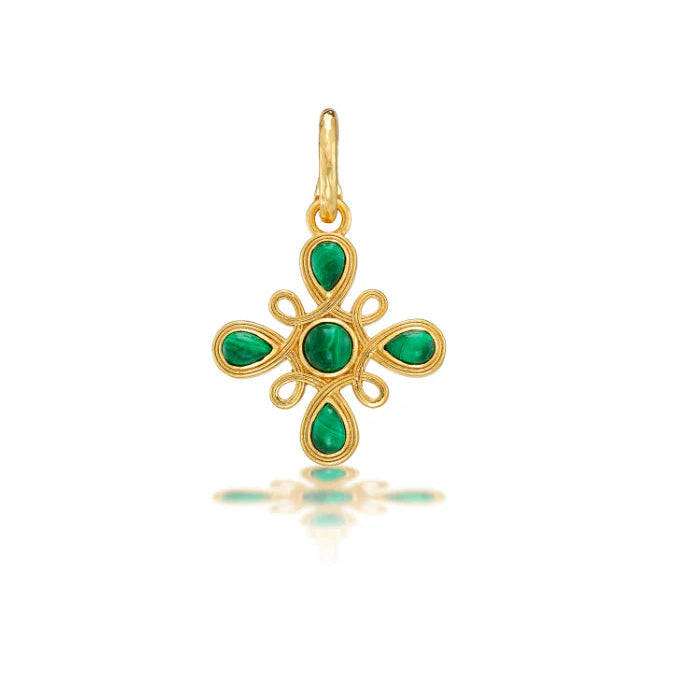Monique Gem Pendant Malachite