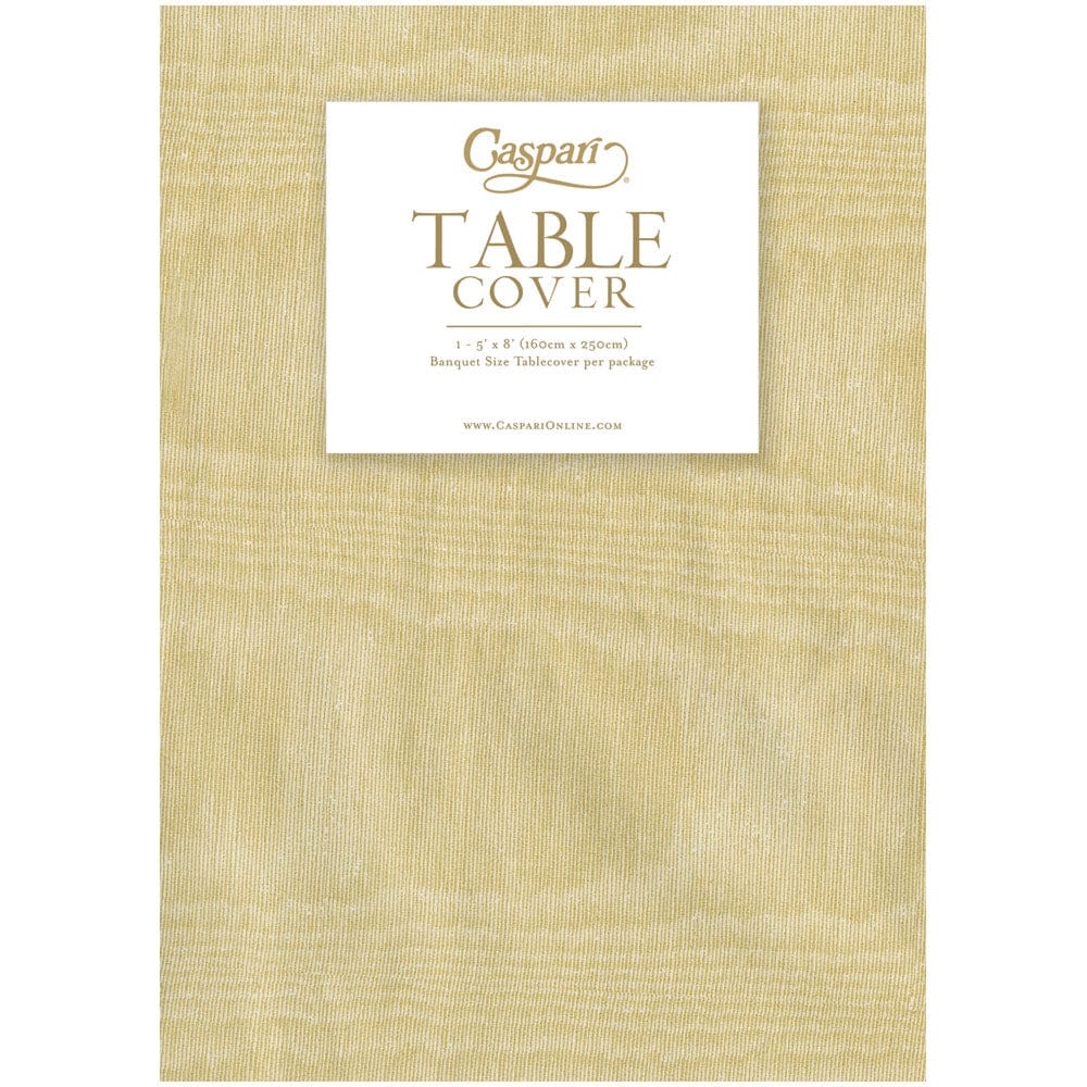 Moire Light Gold-Paper Linen Print Airlaid Tablecover