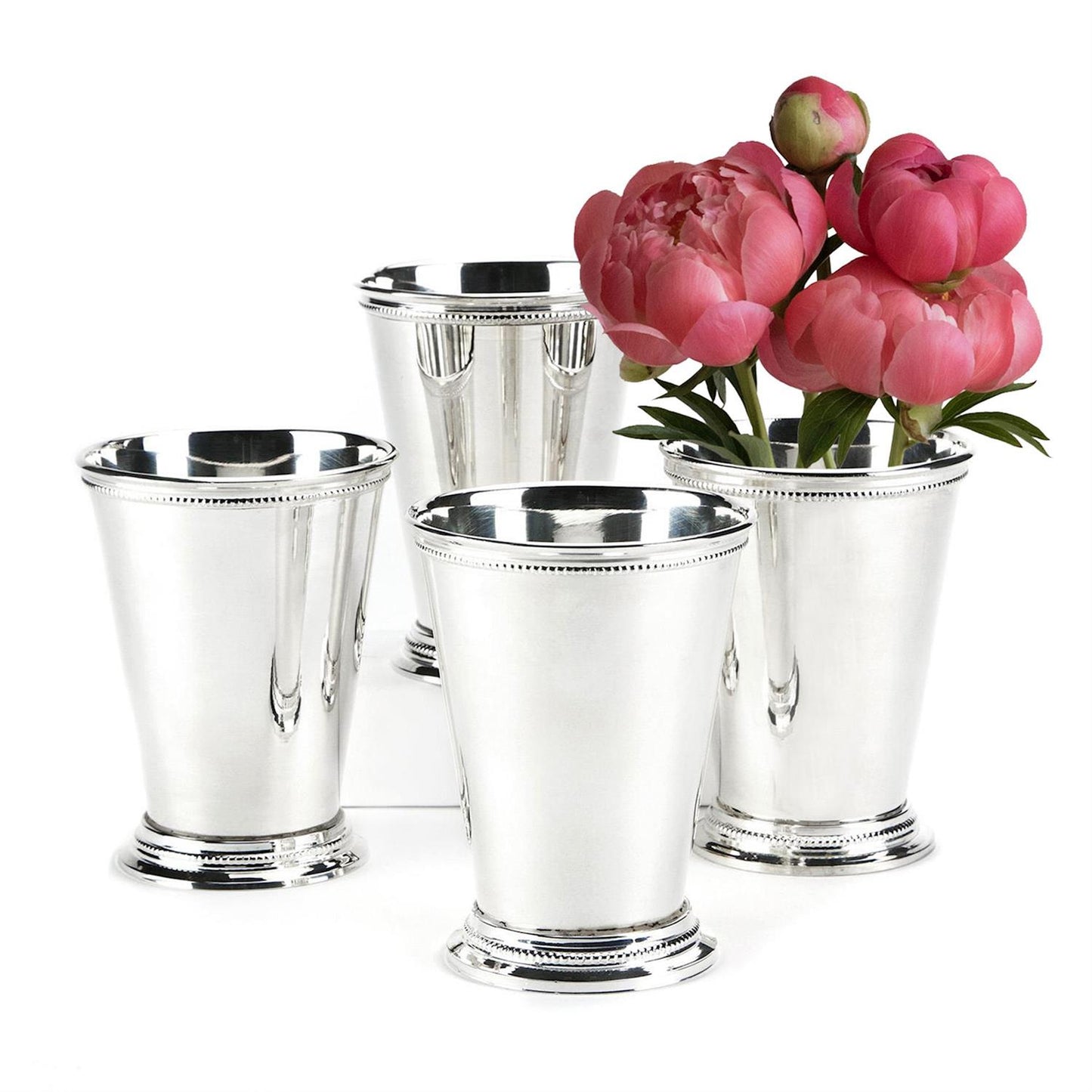 Mint Julep Cup/Vase - Lacquered Silver-Plated Brass