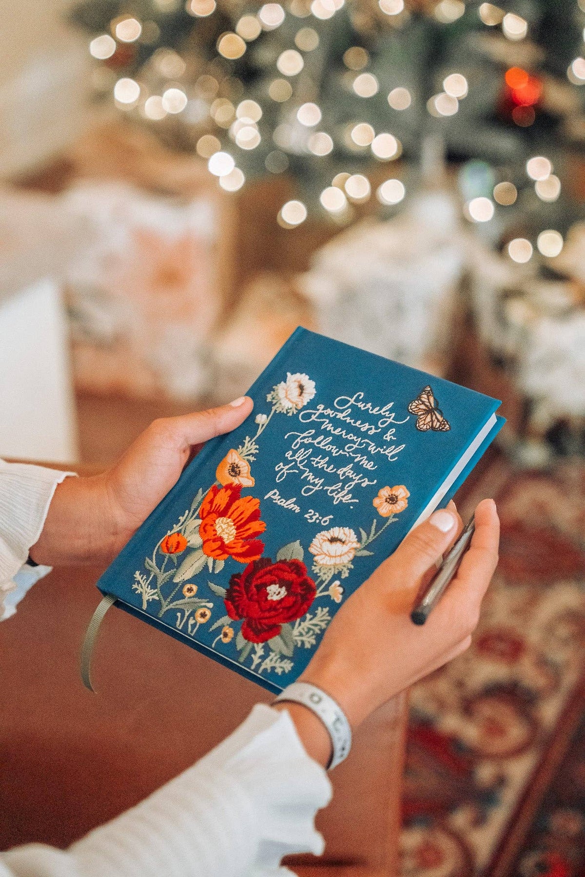Psalm 23 Embroidered Journal