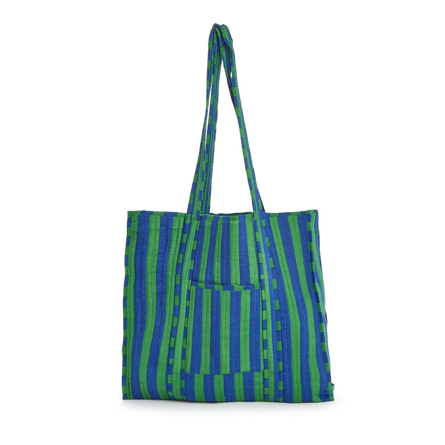 True Tones Printed Cotton Quilted Reversible Tote Bag