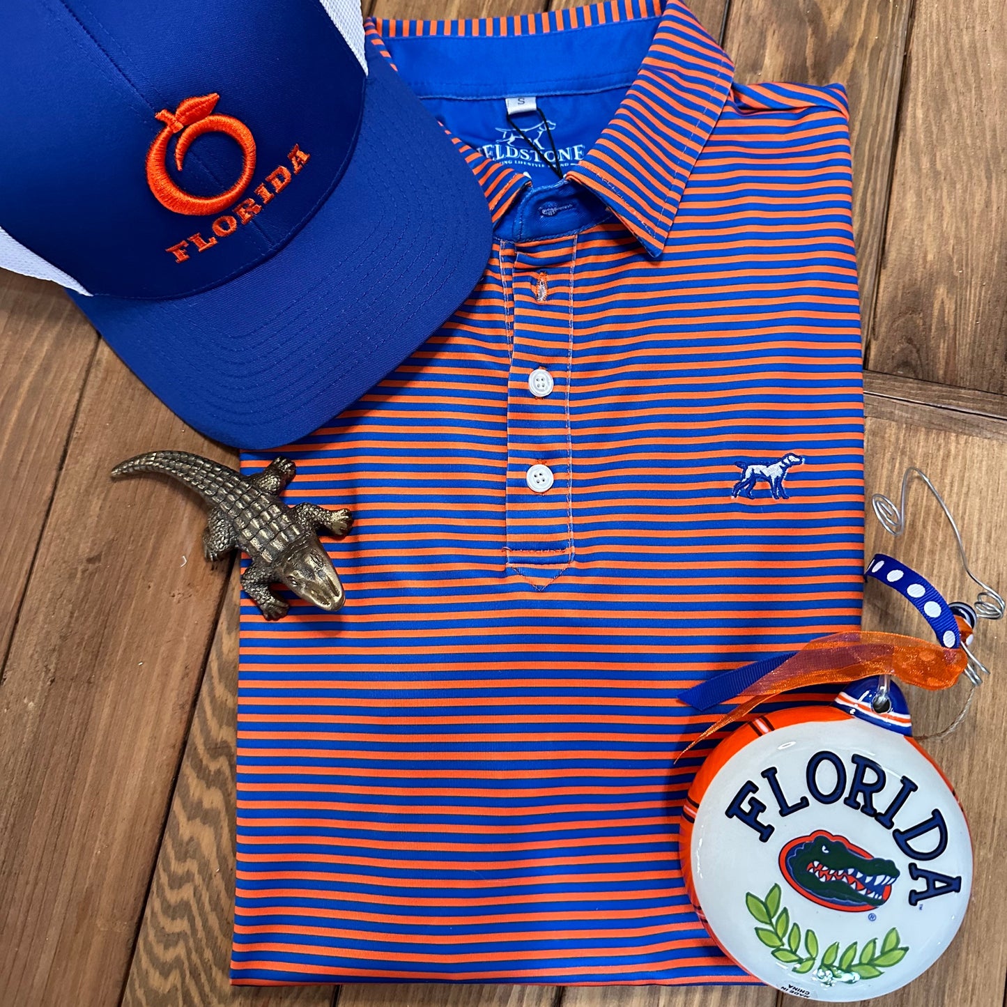 Fieldstone Custom Orange/Blue Polo