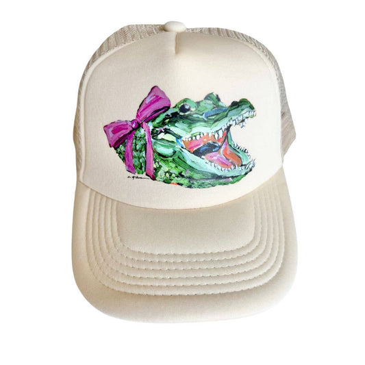 "Gator Girl" Hat : Cream