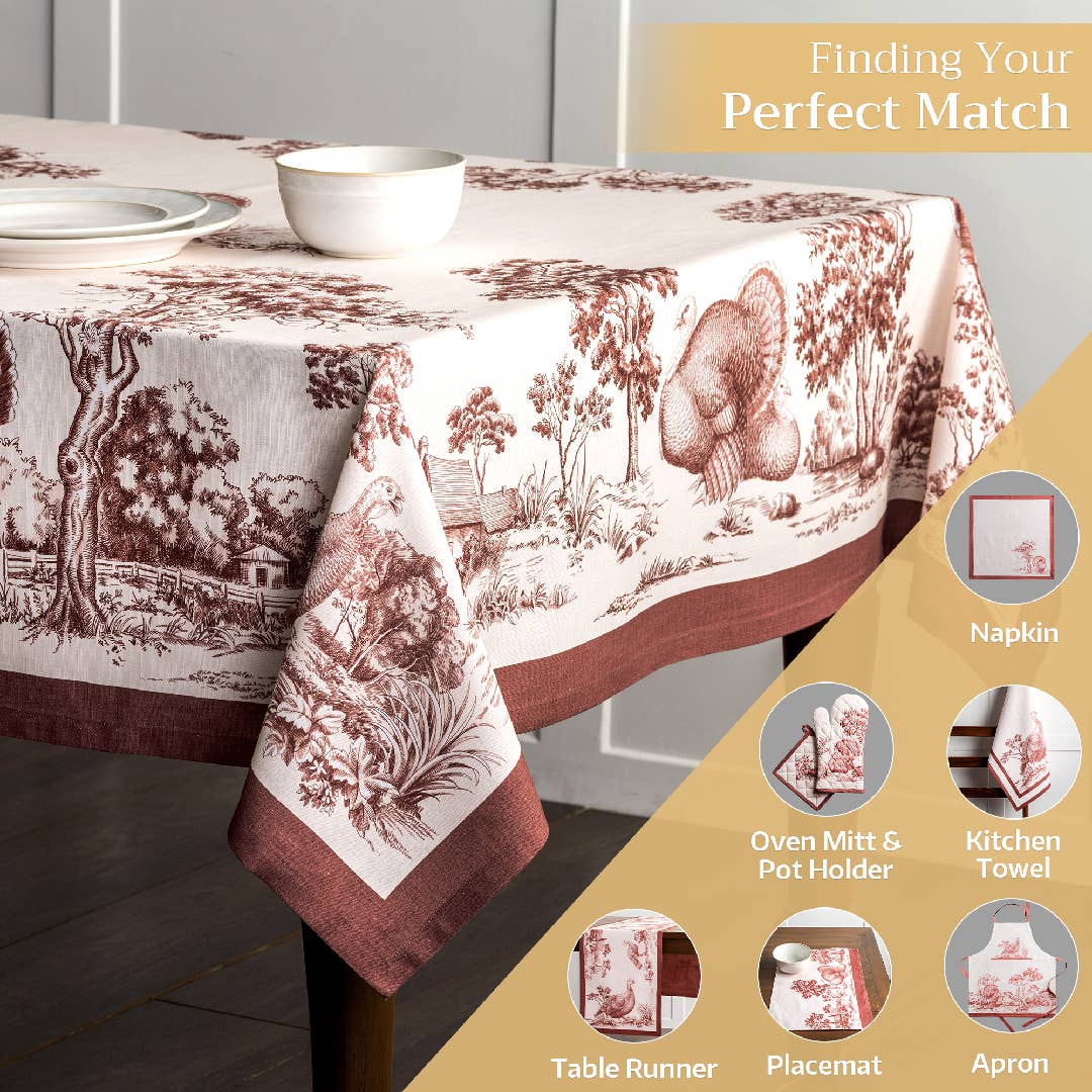 Tablecloths- Holy Jouy - Brown Fall: 120" x 60"