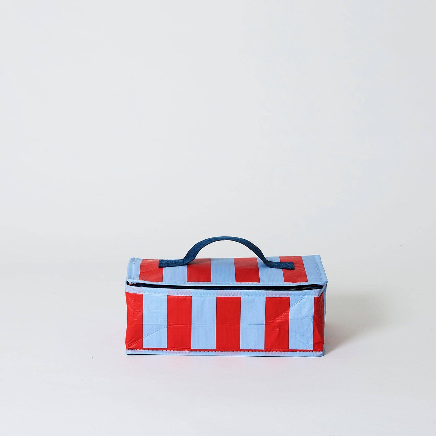 Red Blue Stripe Takeaway Bag
