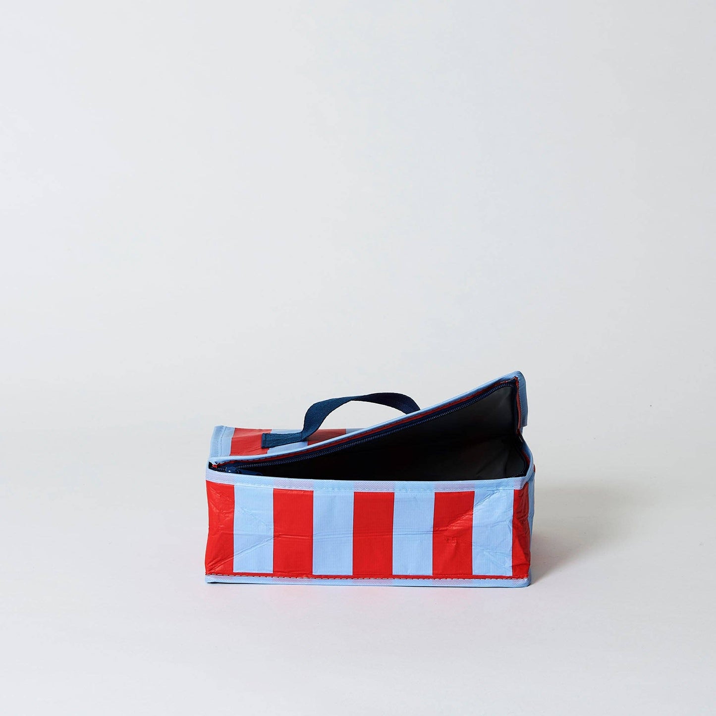 Red Blue Stripe Takeaway Bag