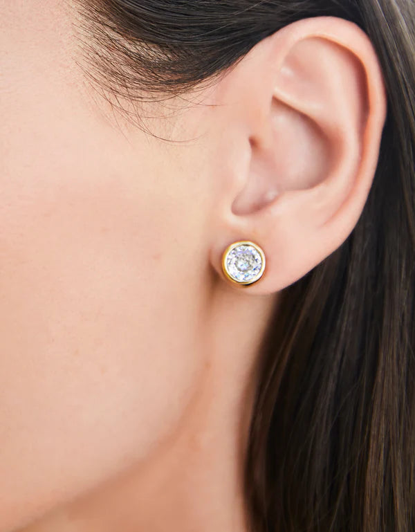 Lighthouse Stud Earrings Cubic Zirconia