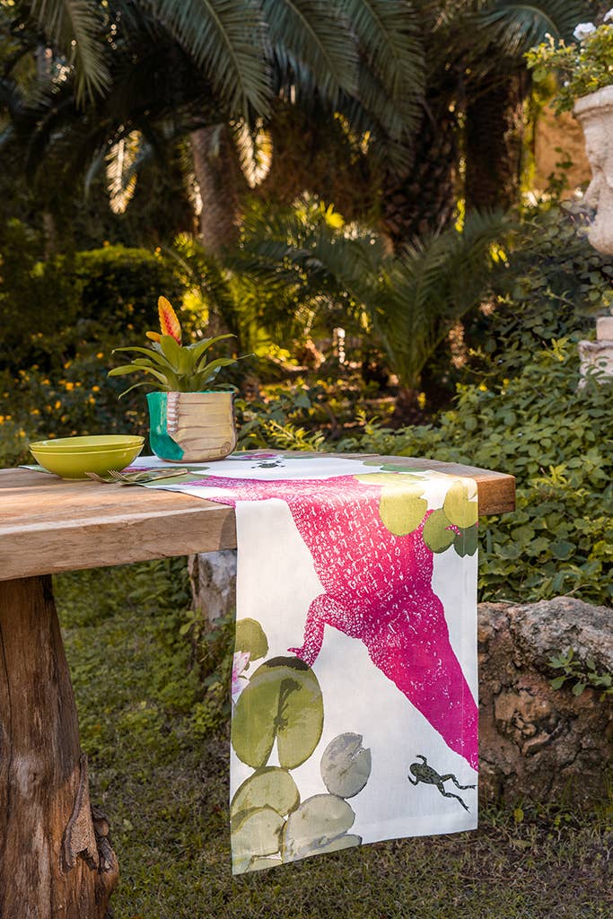 Table runner “Crocodile”