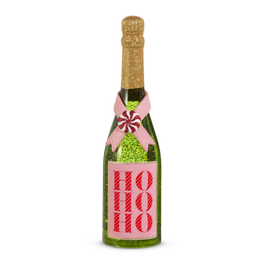 12.25" BOTTLED CHRISTMAS CHEER WATER LANTERN