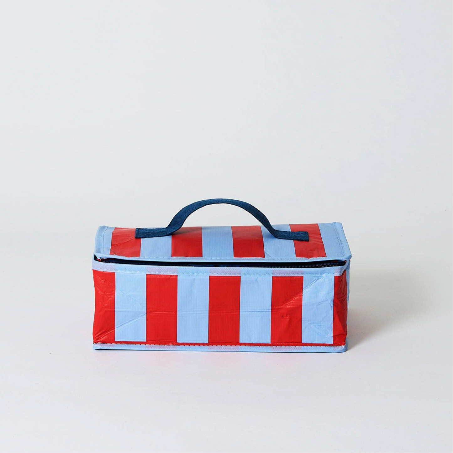 Red Blue Stripe Takeaway Bag