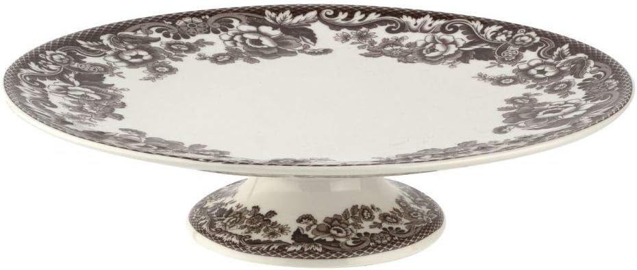 Spode Delamere Footed Cake Plate 10.5" British