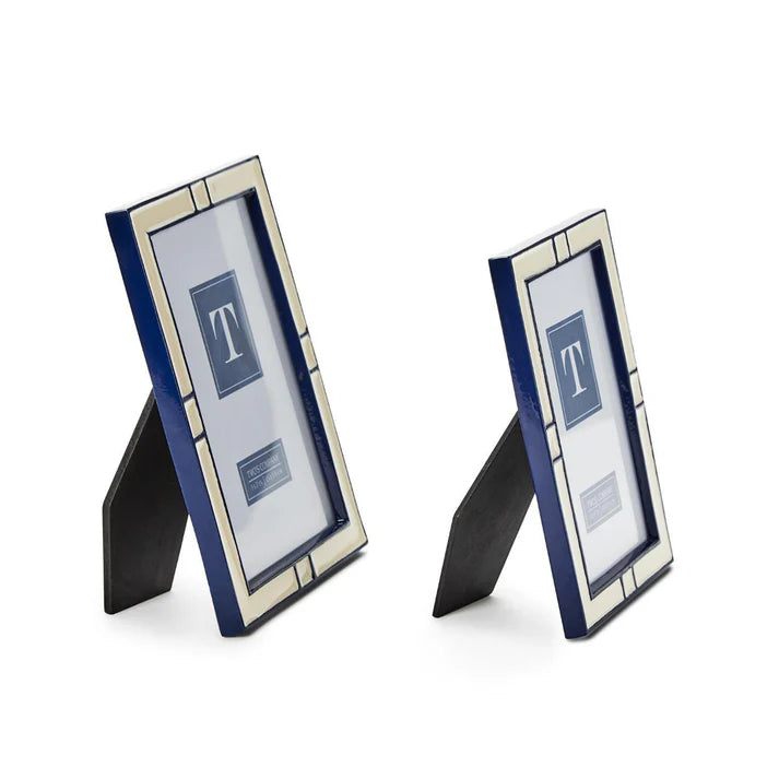 Navy and Cream Photo Frame