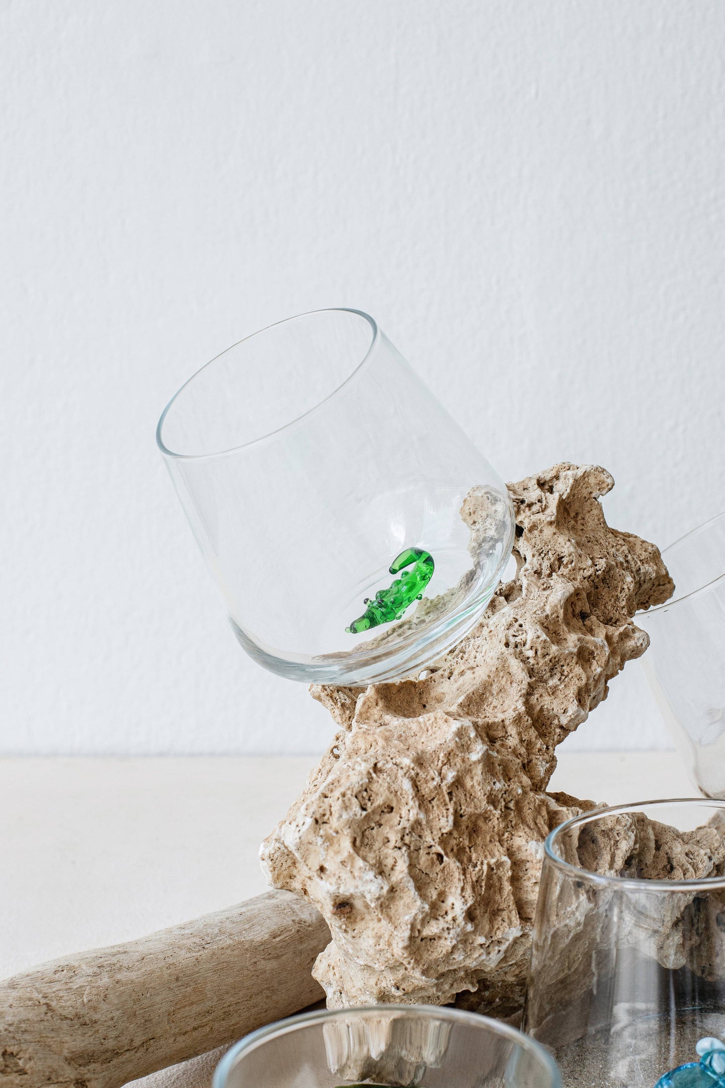 Alligator Figurine Drinking Glass