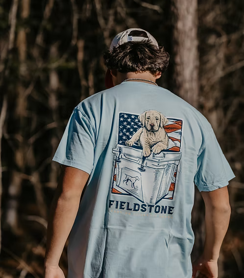 Cooler Puppy Tee Chambray