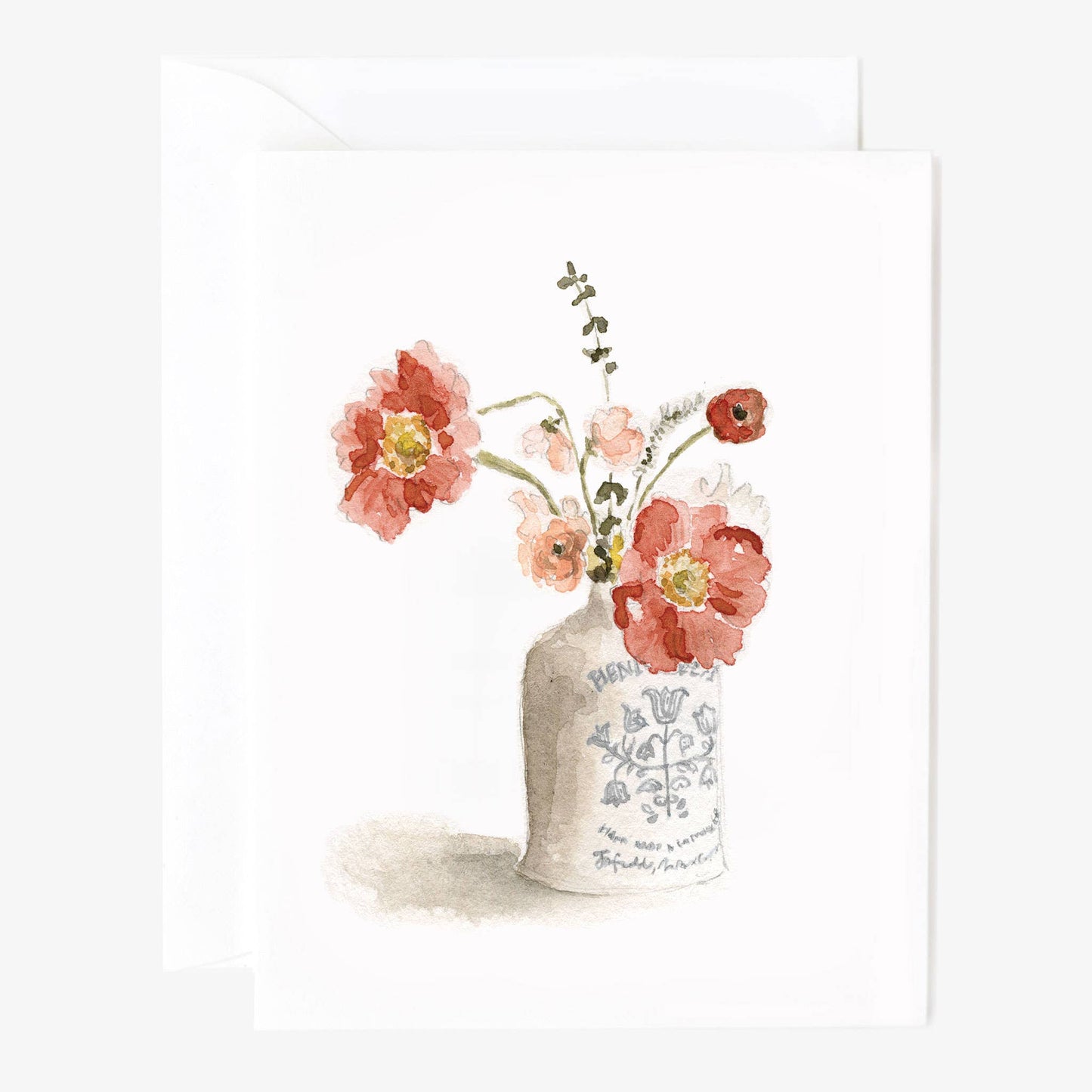 Vintage bouquet notecards