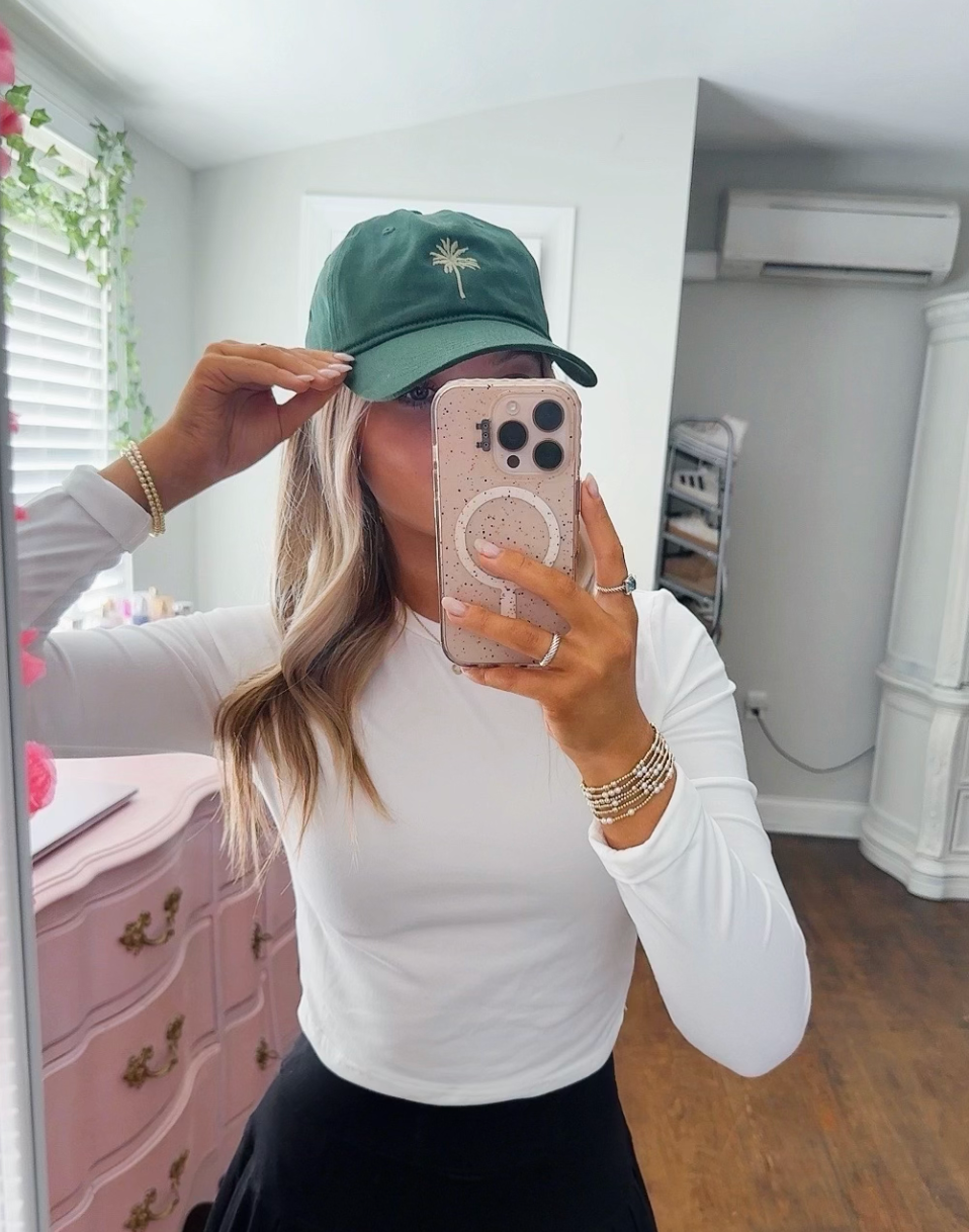 Palm Tree Green Dad Hat