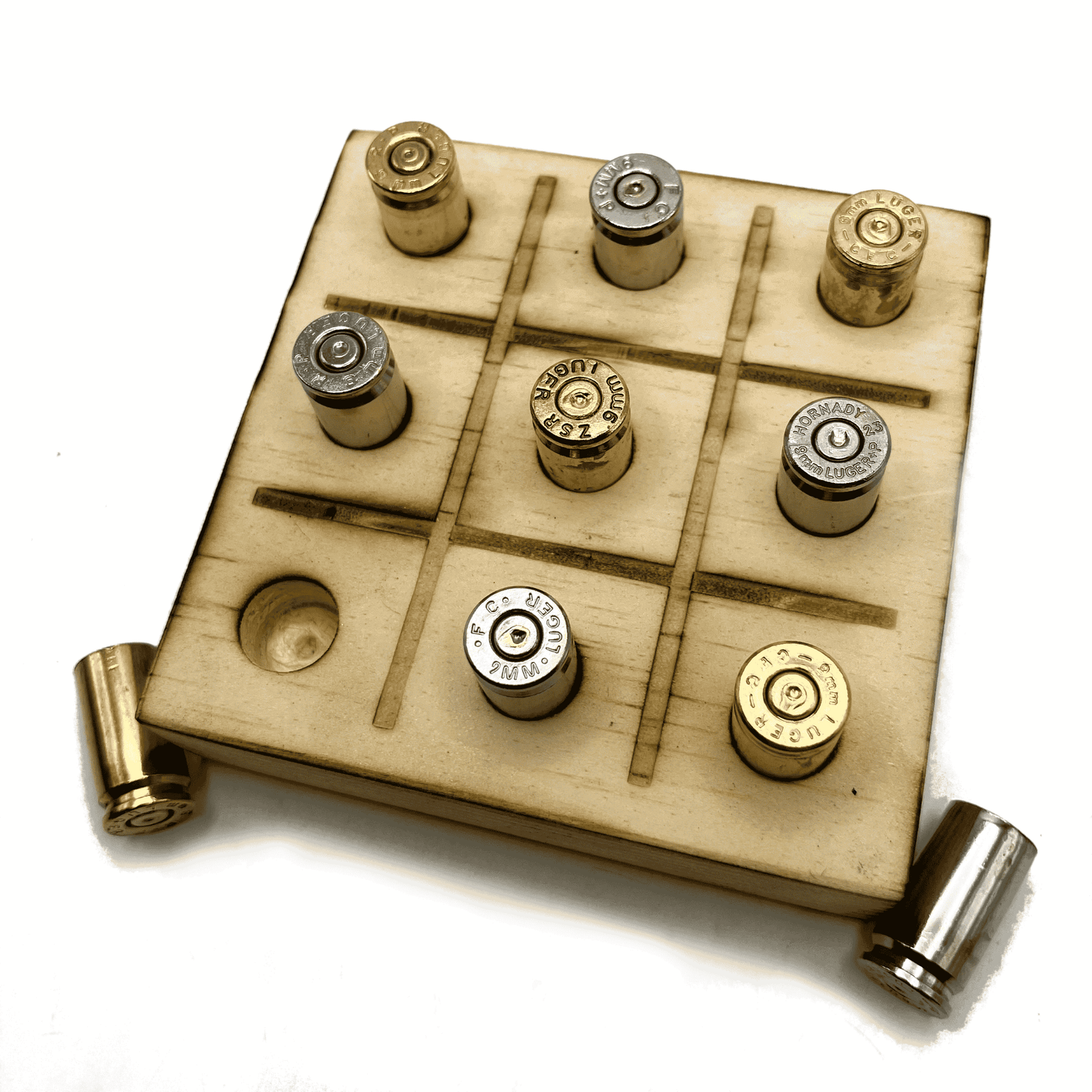 Tic Tac Toe Game with Bullet Casings