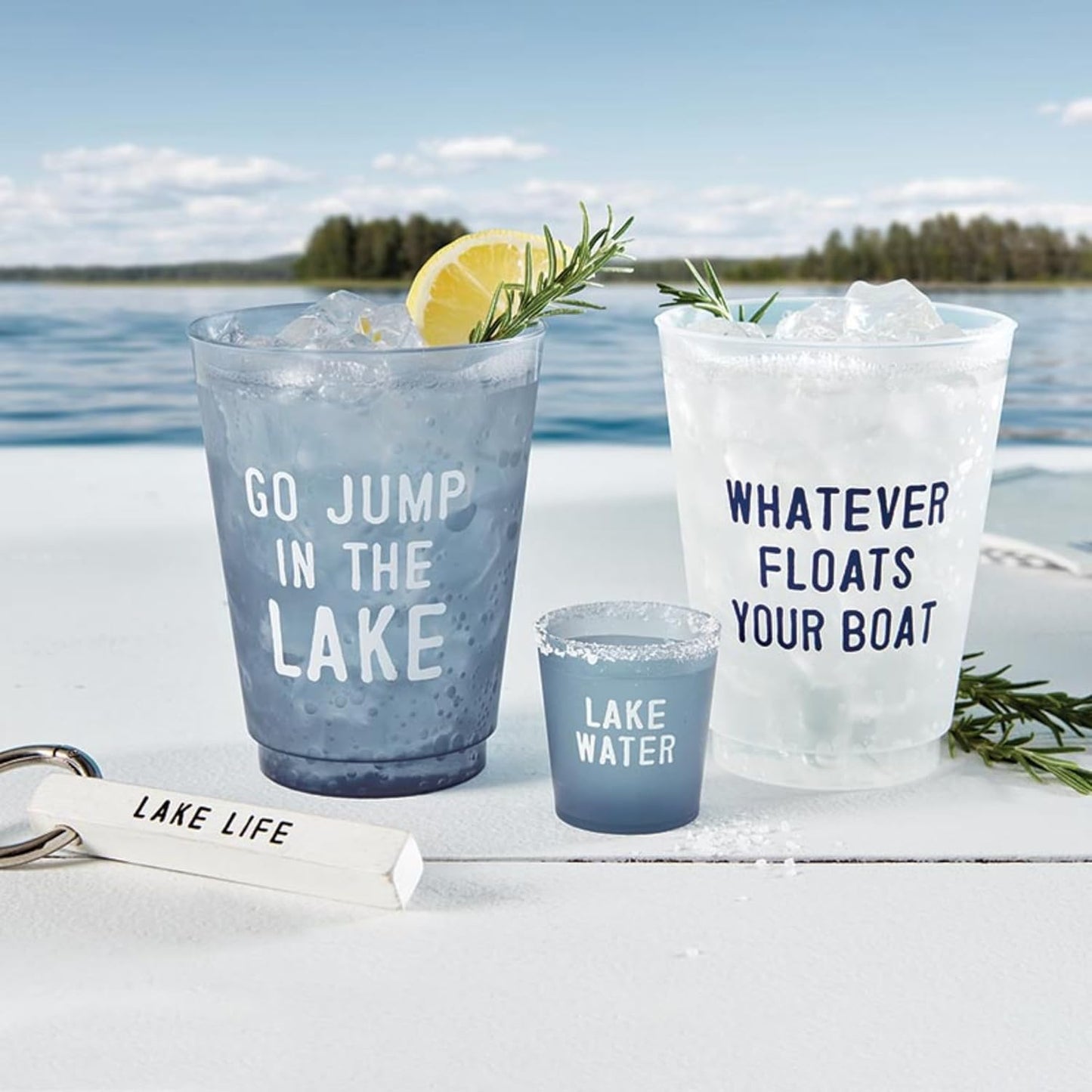 Go Jump In The Lake Reusable BPA-Free Plastic Frost Cups