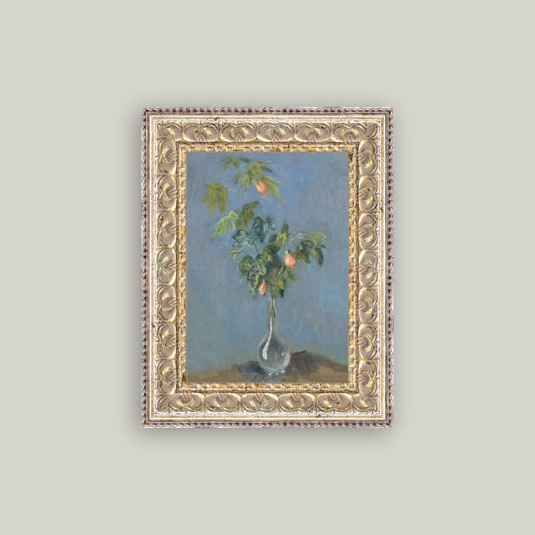 Flowers in a Glass Vase: