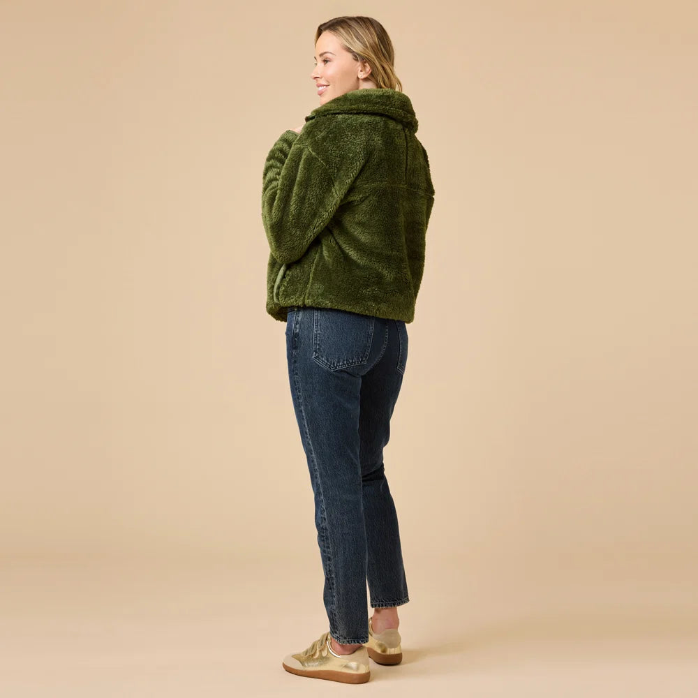 DreamPlush 1/4 Zip Pullover Olive