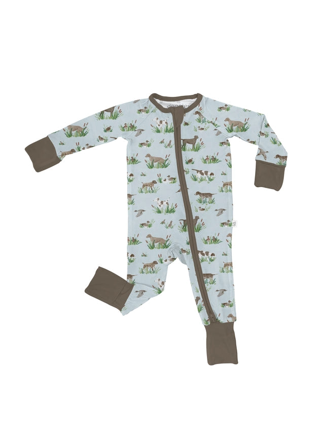 Long Sleeve Zip PJ - Delta Dogs