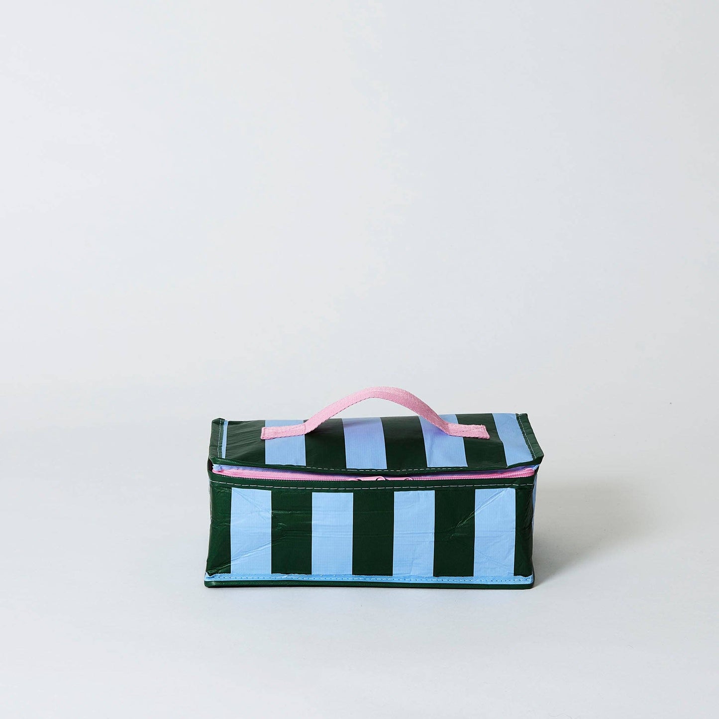 Green Blue Stripe Takeaway Bag