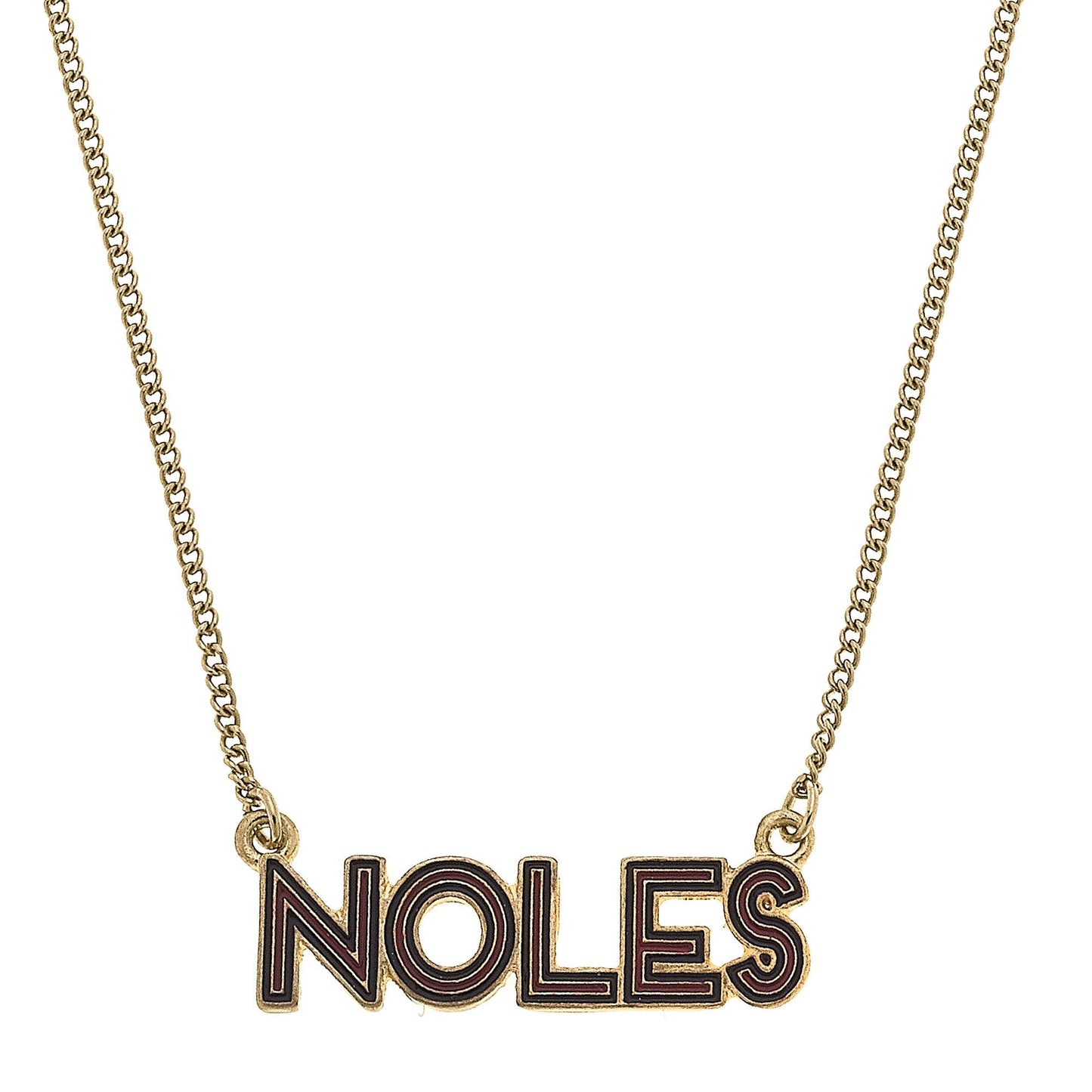 Florida State Seminoles Outline Enamel Necklace