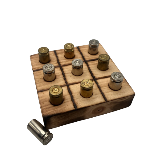 Tic Tac Toe Game with Bullet Casings