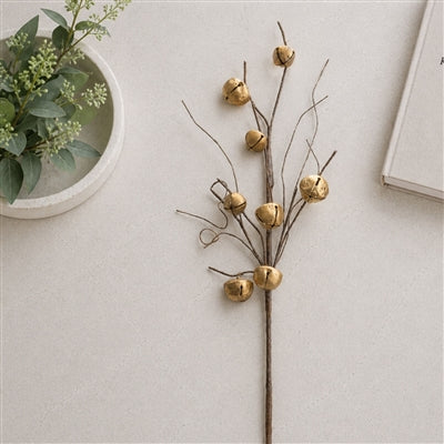 Sleigh Bell Spray 23.5”H Metal