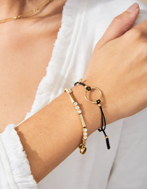 Endless Slide Bracelet Black