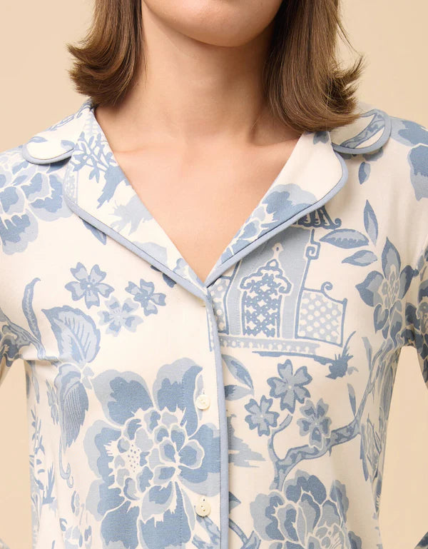 Pajama Top Garden Toile