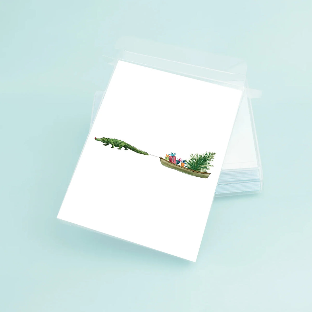 Alligator Pirogue Greeting Card Set