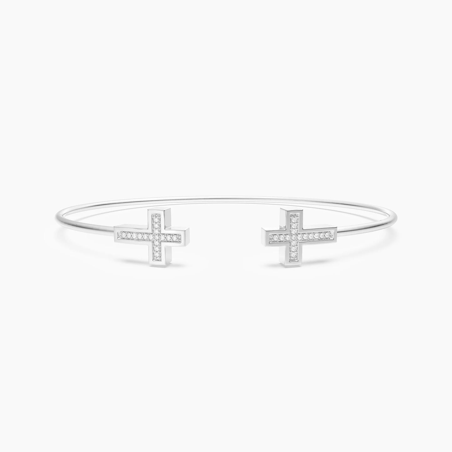 Waterproof Cross Bracelet Silver M