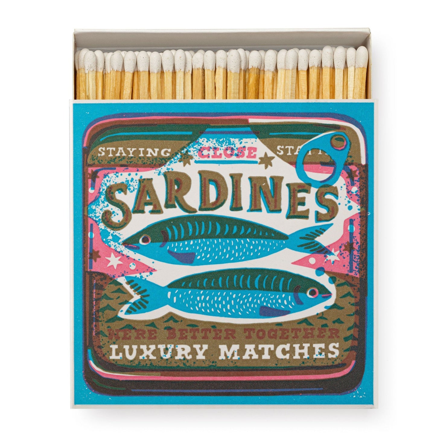 Square Box Matches-Better Together Sardines