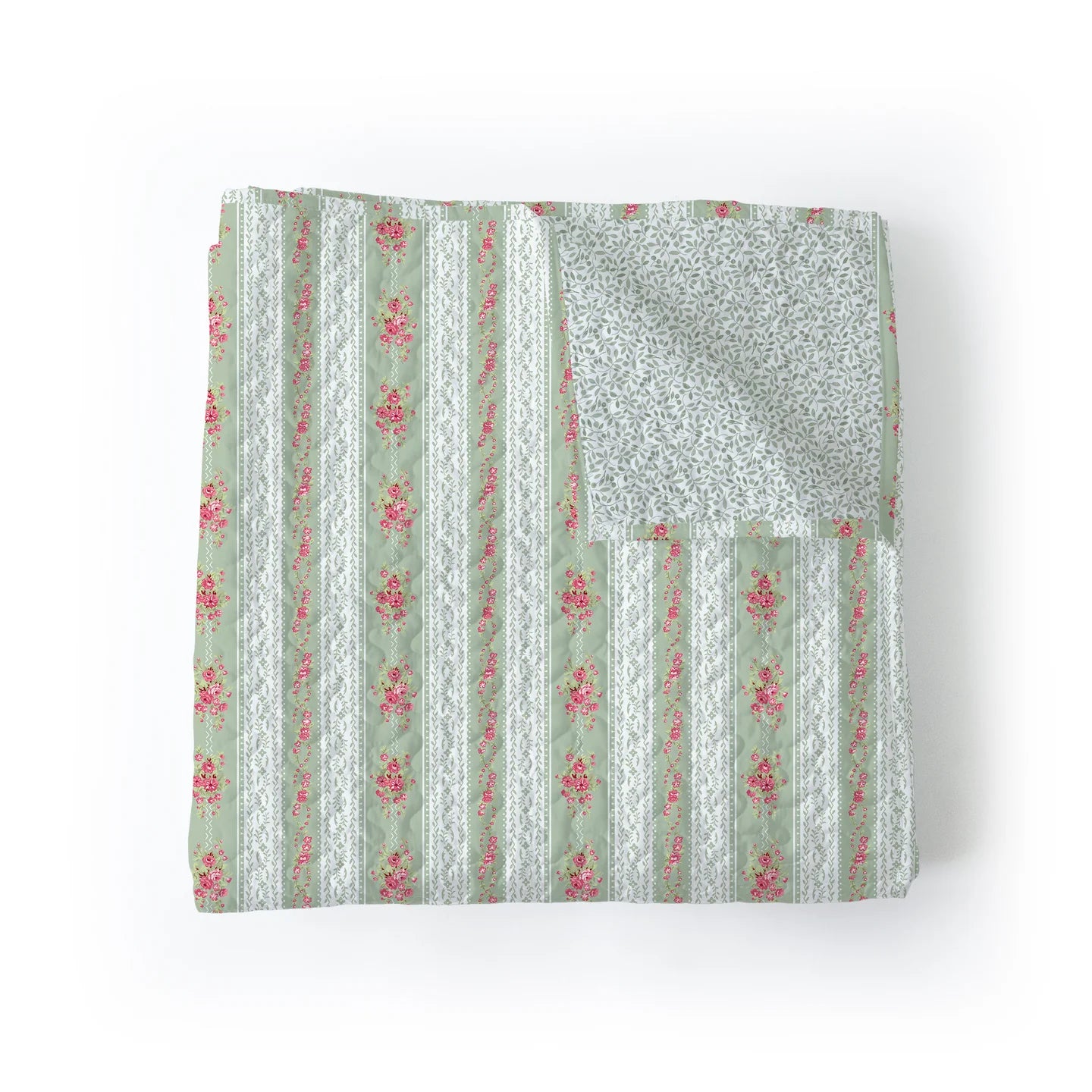 Bella Sage Stripe Baby/Throw Blanket