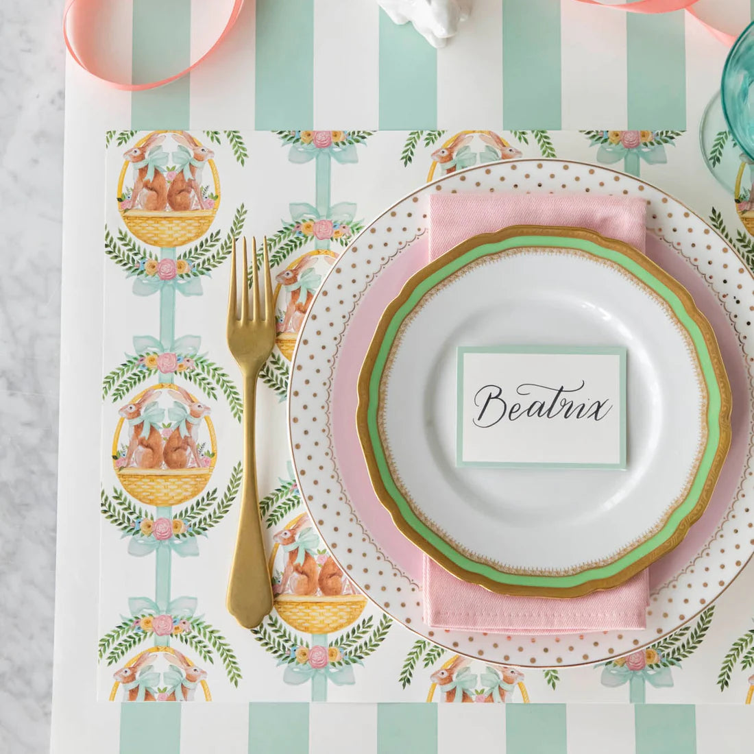 Laurel Bunny Baskets Placemat