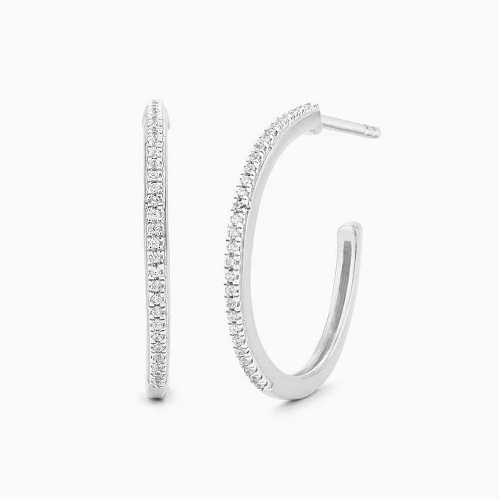 Waterproof A Hoop Thing Small Hoop Earrings Silver