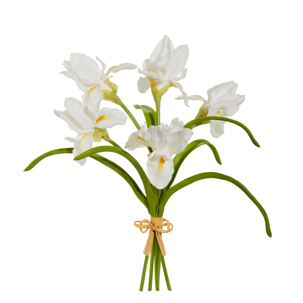 15" Real Touch White Iris Bundle