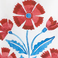 American Holiday Dish Towel Floral
